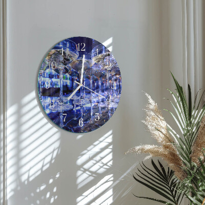 Horloge ronde Lunettes