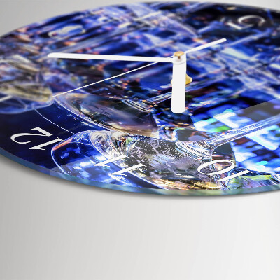 Horloge ronde Lunettes