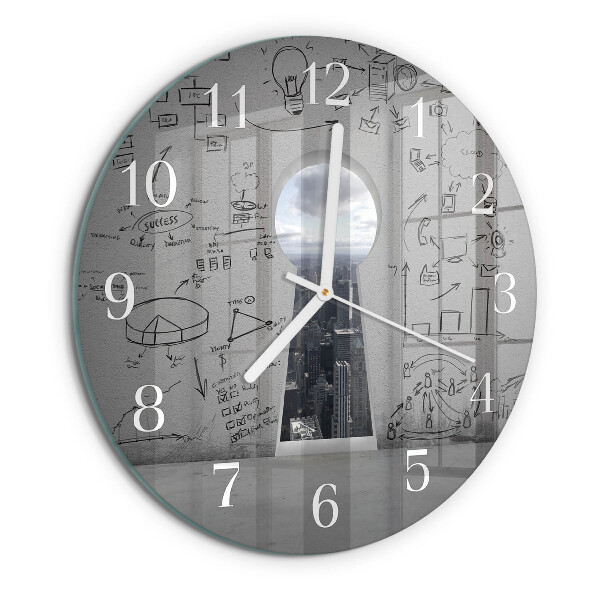 Horloge ronde Trou de serrure