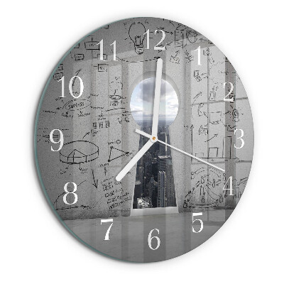 Horloge ronde Trou de serrure