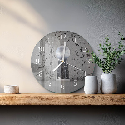 Horloge ronde Trou de serrure
