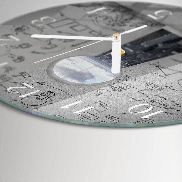 Horloge ronde Trou de serrure