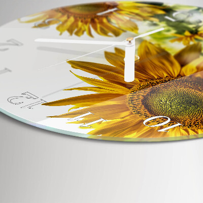 Horloge ronde Tournesol
