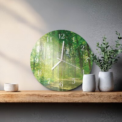 Horloge ronde Nature de la forêt