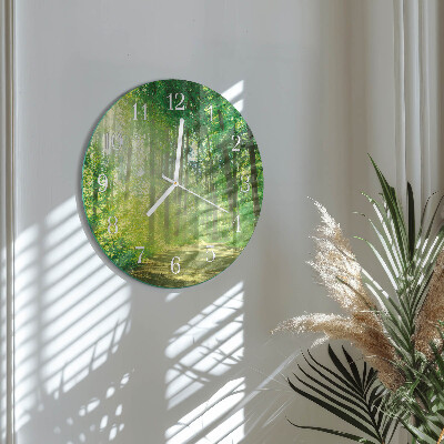 Horloge ronde Nature de la forêt