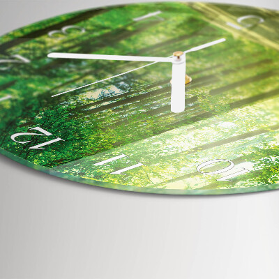 Horloge ronde Nature de la forêt