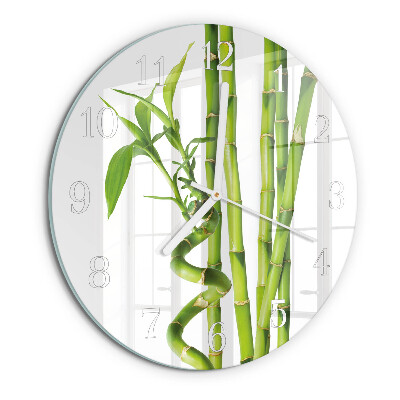 Horloge ronde Bambou