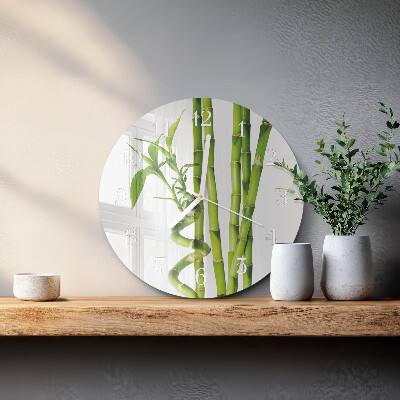 Horloge ronde Bambou