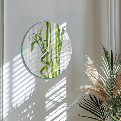 Horloge ronde Bambou
