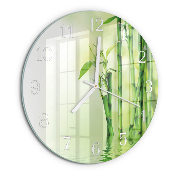 Horloge ronde Bambou