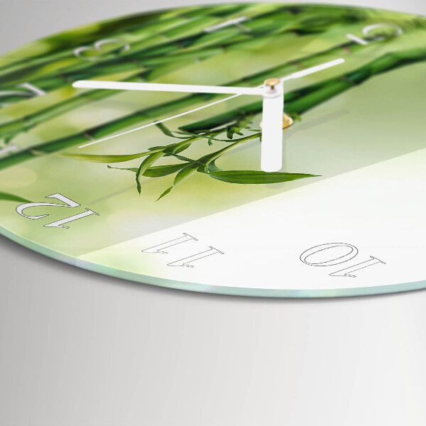 Horloge ronde Bambou