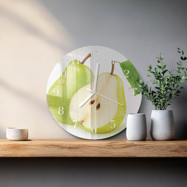 Horloge ronde Poires