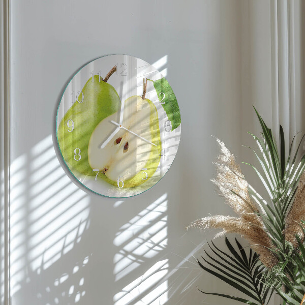 Horloge ronde Poires