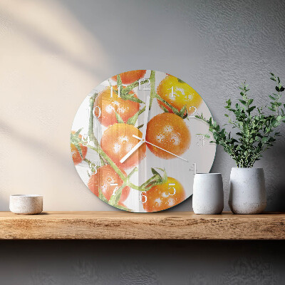 Horloge ronde Tomates