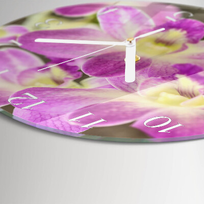 Horloge ronde Fleurs