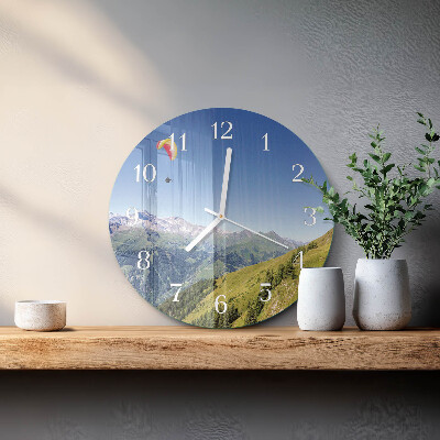 Horloge ronde Montagnes