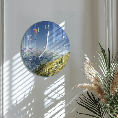 Horloge ronde Montagnes
