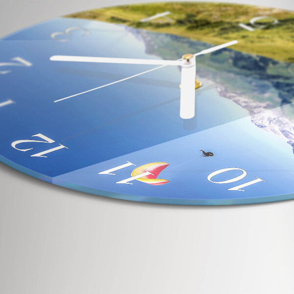Horloge ronde Montagnes