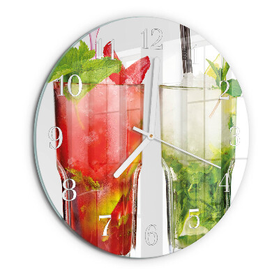 Horloge ronde Cocktails