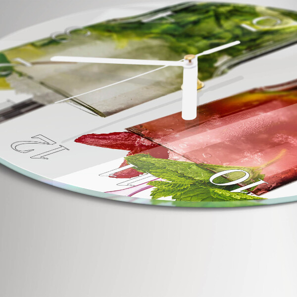 Horloge ronde Cocktails