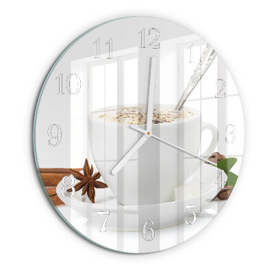 Horloge ronde Une tasse d'anis