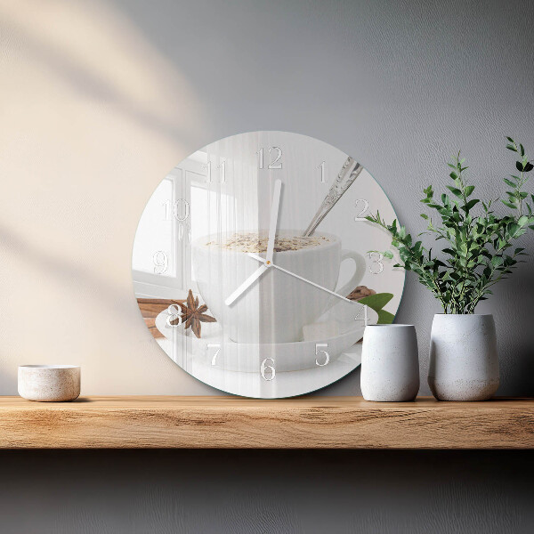 Horloge ronde Une tasse d'anis