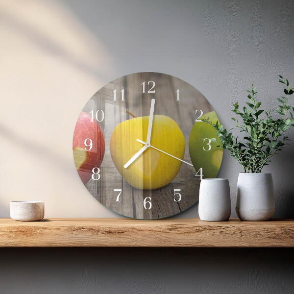Horloge ronde Pommes