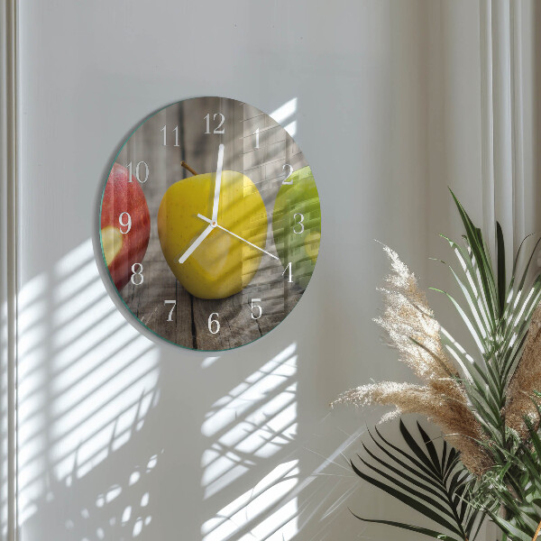 Horloge ronde Pommes