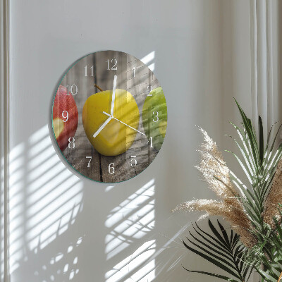 Horloge ronde Pommes