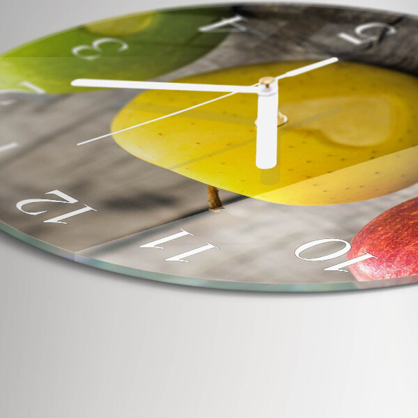 Horloge ronde Pommes
