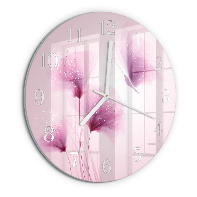 Horloge ronde Fleurs