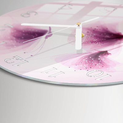 Horloge ronde Fleurs