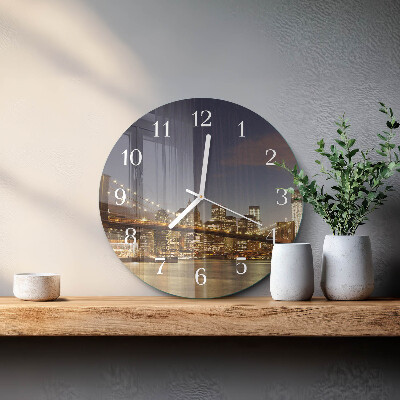Horloge ronde Veilleuse