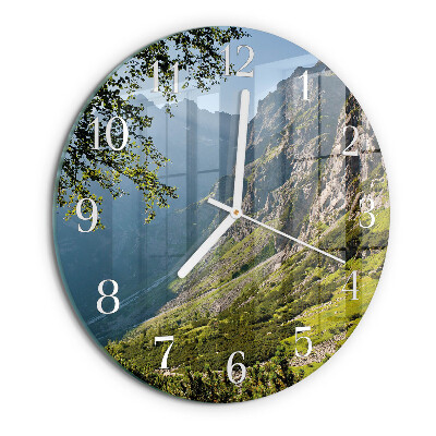 Horloge ronde Montagnes
