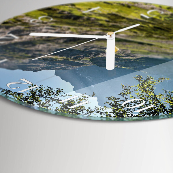Horloge ronde Montagnes