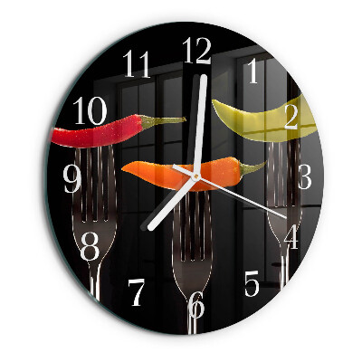 Horloge ronde Fourchette