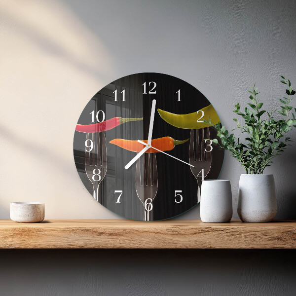 Horloge ronde Fourchette