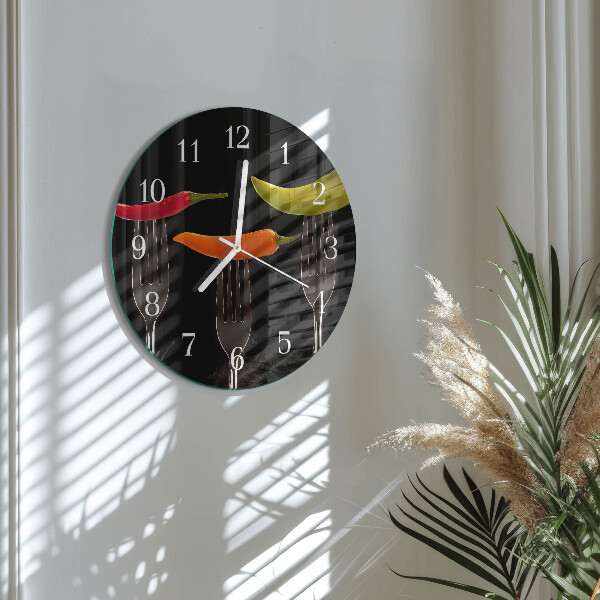 Horloge ronde Fourchette
