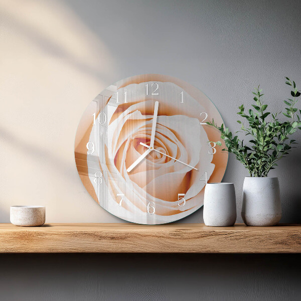 Horloge ronde Rose