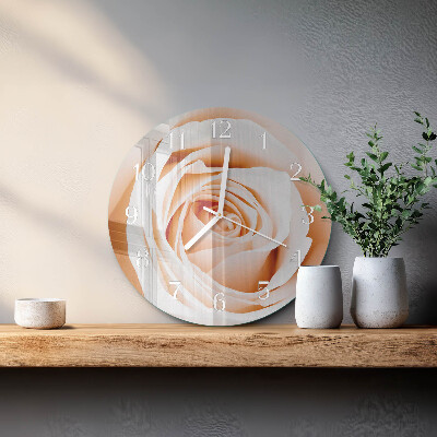 Horloge ronde Rose