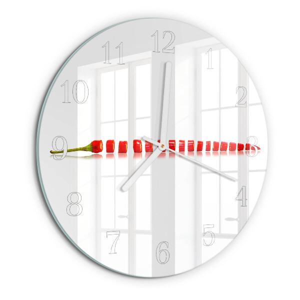 Horloge ronde piment