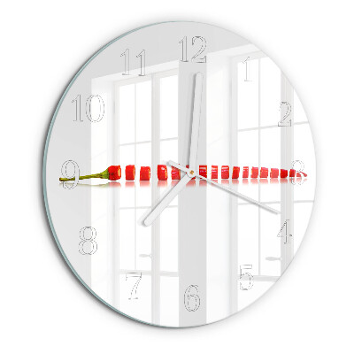 Horloge ronde piment
