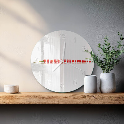 Horloge ronde piment