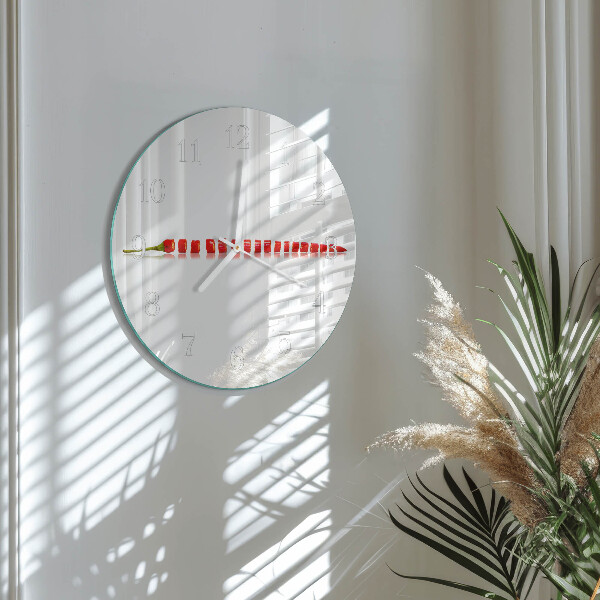 Horloge ronde piment