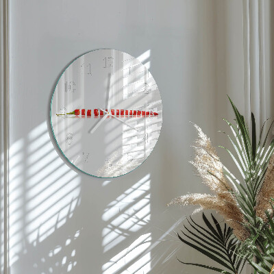 Horloge ronde piment
