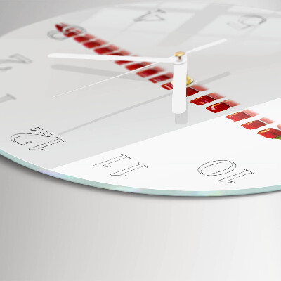 Horloge ronde piment