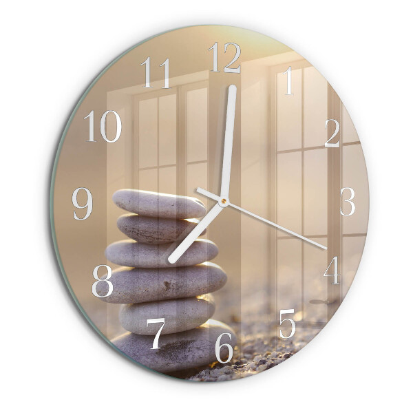 Horloge ronde Pierres
