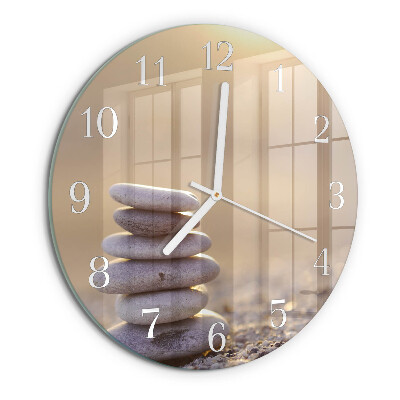 Horloge ronde Pierres