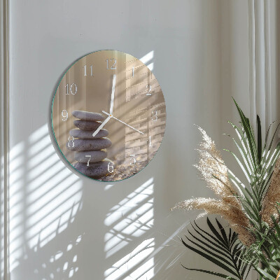 Horloge ronde Pierres