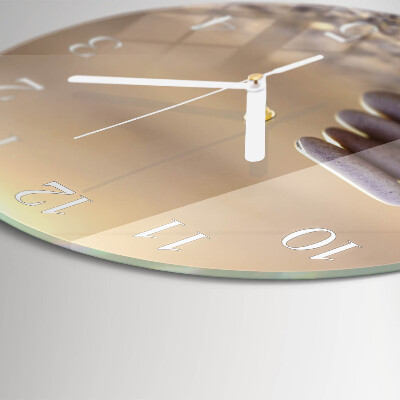 Horloge ronde Pierres